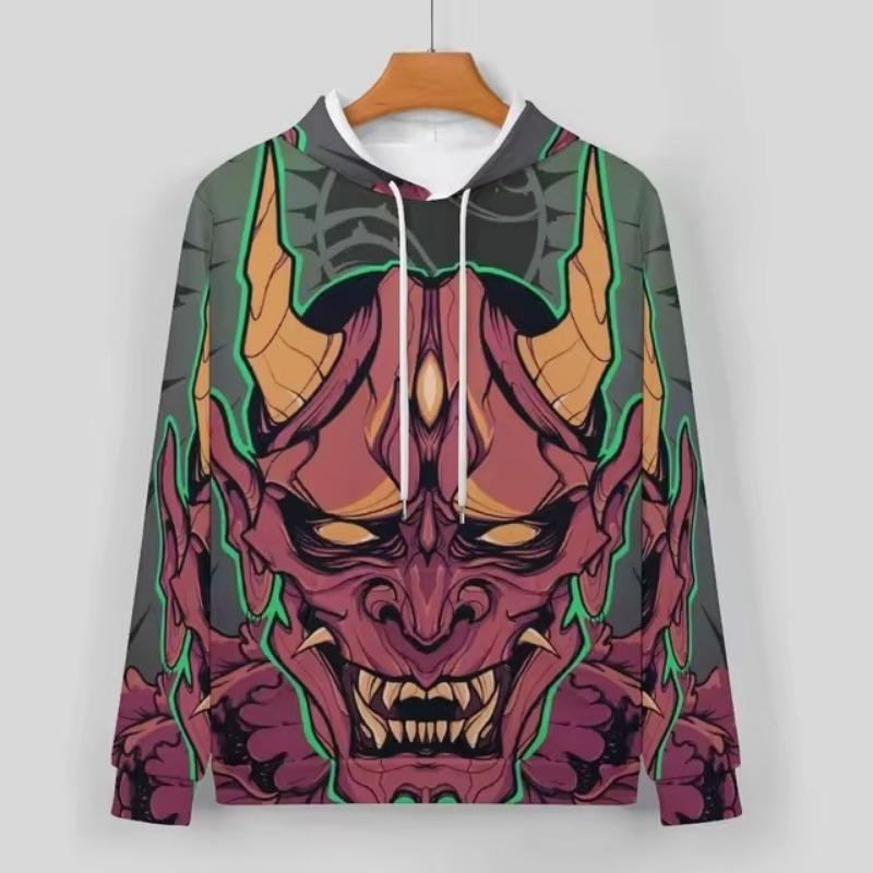 3D-gedruckter Weihnachts-Weihnachtsmann-Grafik-Hoodie für Herren, lässig, langärmlig, neu bei Hoodies & Sweatshirts, Herren-Oversize-Pullover