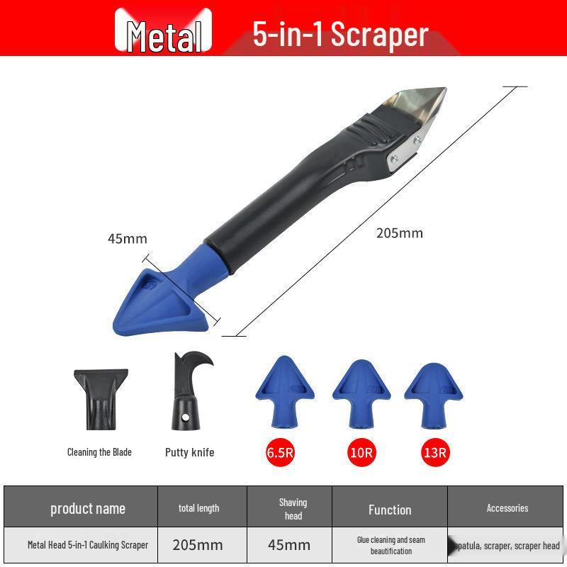 Multi-functional Glue Removal and Edge Trimming Tool for Glass and Caulking