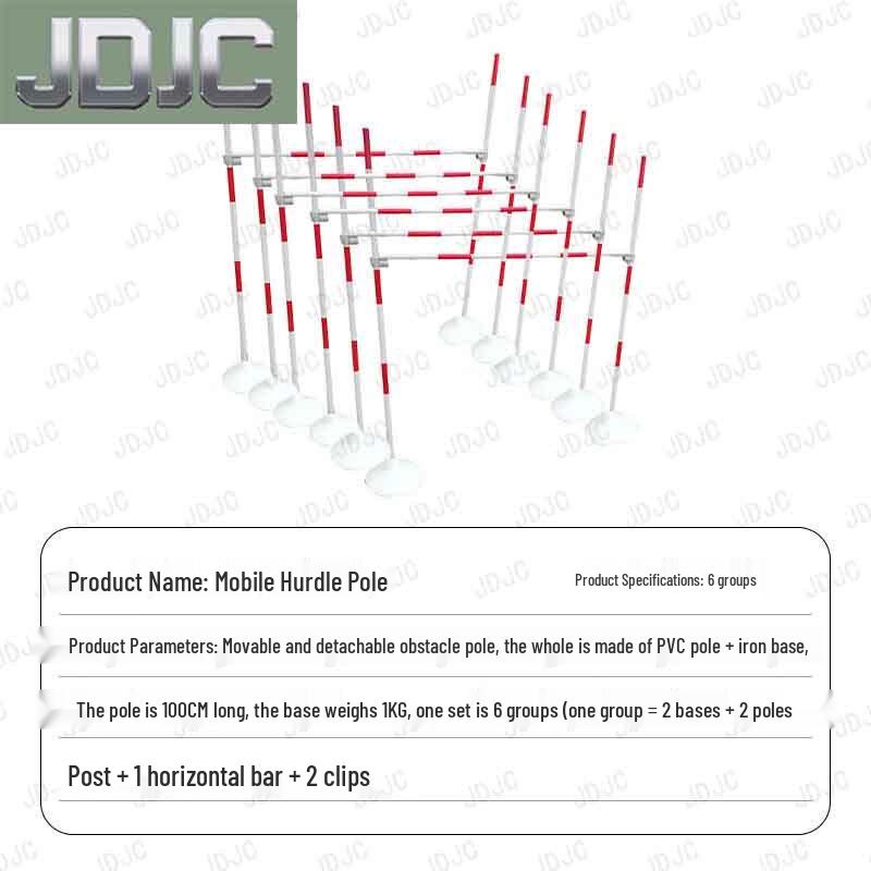 Outdoor Fitness PVC Obstacle Pole Set