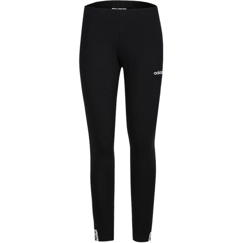 

Adidas Оригинальные однотонные облегающие спортивные брюки для фитнеса со средней талией, женские плавки, черные DU7196 XXS