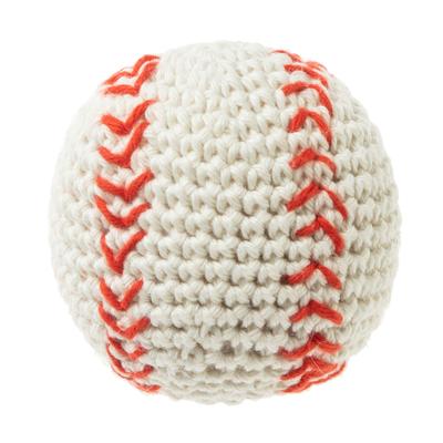 Dog Toy Handmade Knit PTFAP09603 FAD+ Toy/Baseball