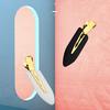 4PCS Hair Clips No Crease Metal Hair Pins Clamps Snap Barrettes for Girls Women Makeup & Hair Styling Accessories