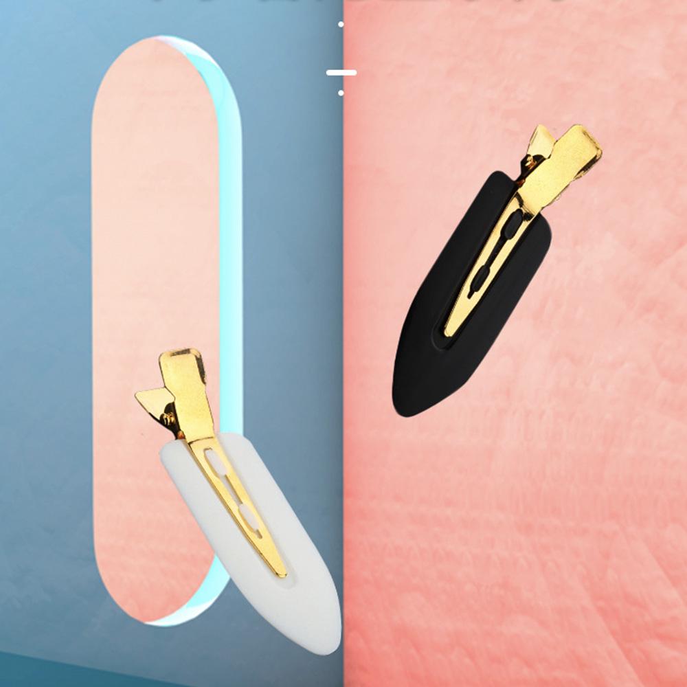 4PCS Hair Clips No Crease Metal Hair Pins Clamps Snap Barrettes for Girls Women Makeup & Hair Styling Accessories