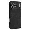 AZNS For iPhone 17 Pro Case Protective PU Leather Covered TPU Phone Shell