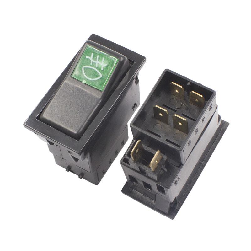 KELIMI Auto-Styling Modifizierter Kippschalter Knopf Universeller Motorstopp + Blinker/Lüfter/Strom/Scheibenwischer/Nebelscheinwerfer Schalter mit Kabel