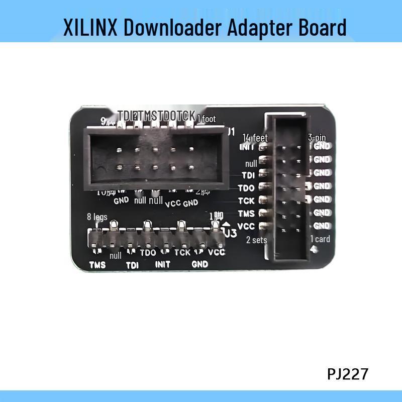 XILINX Downloader Adapter: 2.54MM 10P to 2.0MM 14P with Single Row 8P Adapter