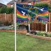 Peace Garden Flag 3x5ft Vivid Color Outside World Peace Banner for Outside Patio Porch Terrace Balcony Holiday Sports Events