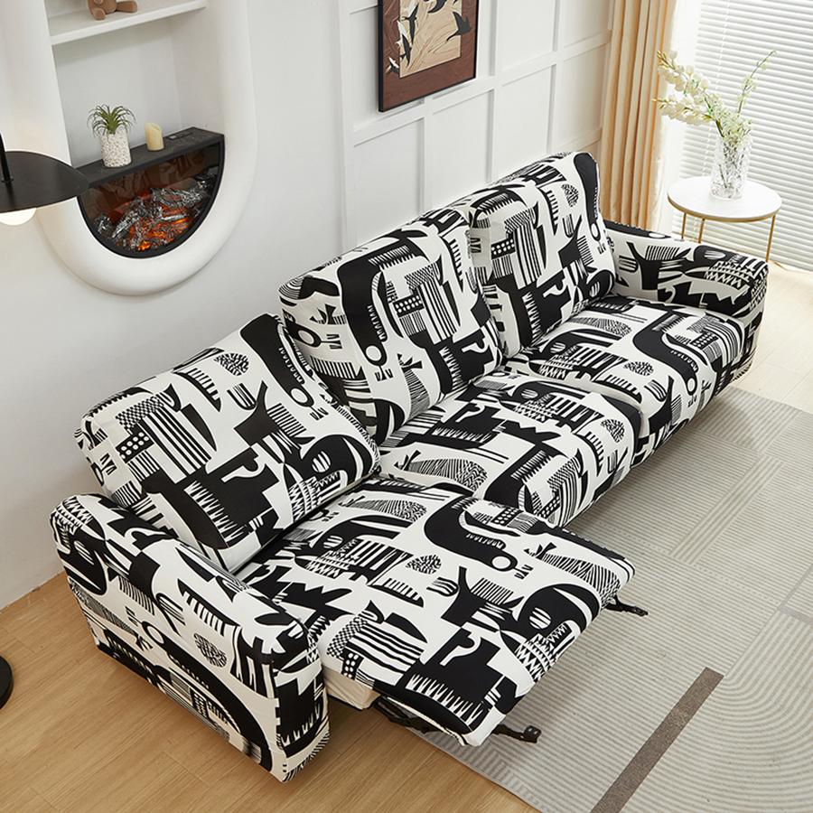 New Fashion Style Cheers Elastic Sofa Cover with Armrest Dust-Proof Slipcover Easy Install & Remove Couch Bench Cover Protection