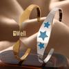 European & American Fashion Star & Infinity Stainless Steel Bracelet