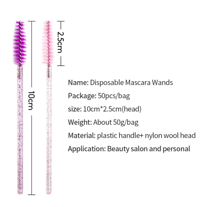 Crystal Eyelash Extender Disposable Mascara Wand Applicator Mascara Brush for Easy Cleaning and Hygienic Application Wholesale