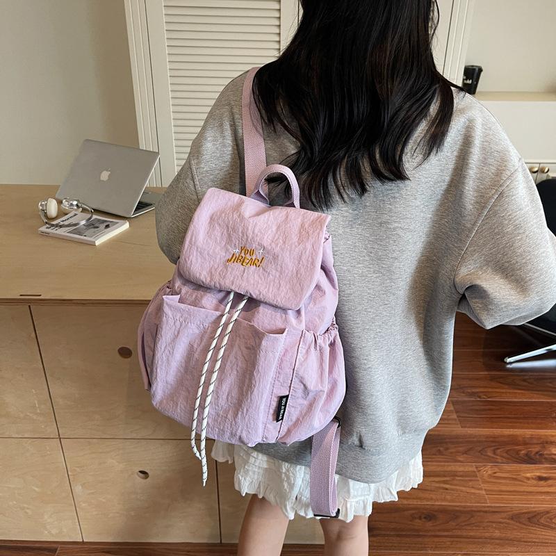 Dual-shoulder Bag, Fashionable Letter-shaped Backpack, Casual Large-capacity Hiking Bag