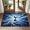 Tottenham Hotspur Design Crystal Velvet Rug Soft Decorative Mat for Bedroom Entrance