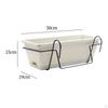 Balcony Railing Planter Deck Window Boxes Home Decoration Hanging and Box Brackets
