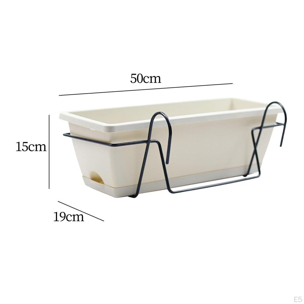 Balcony Railing Planter Deck Window Boxes Home Decoration Hanging and Box Brackets
