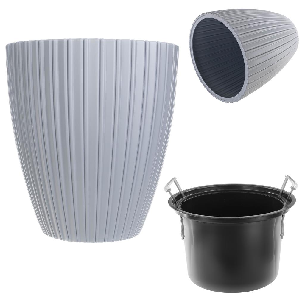 KADAX Flower Pot Planter 30cm Cover with Insert Flower Stand Plastic
