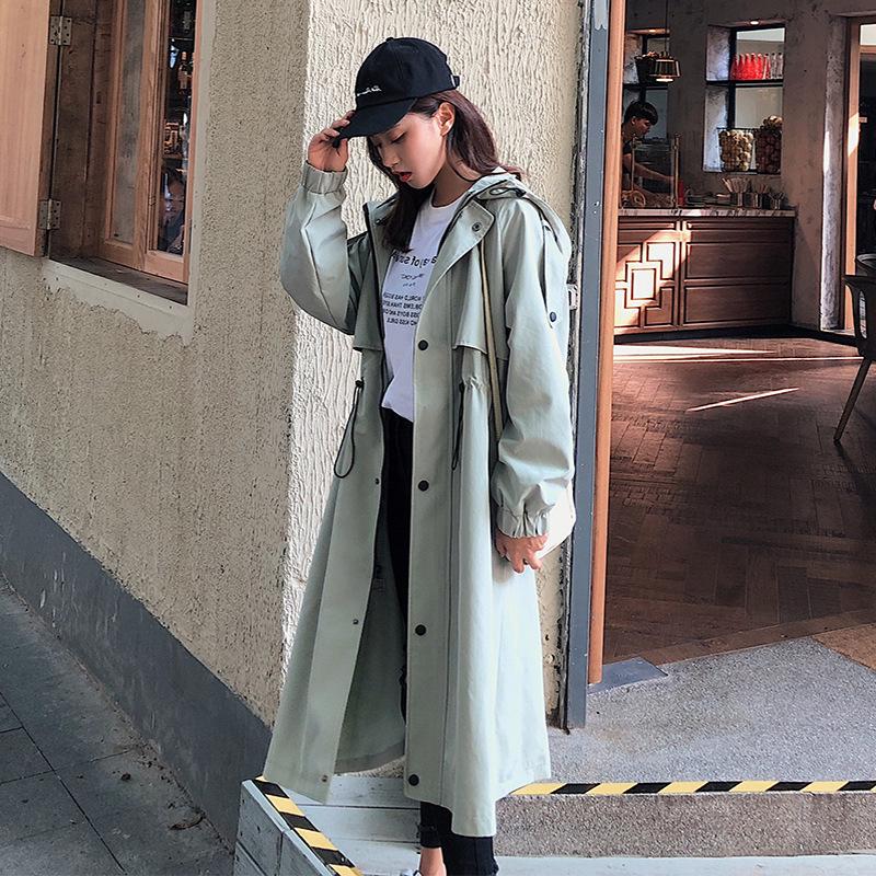 knee length windbreaker