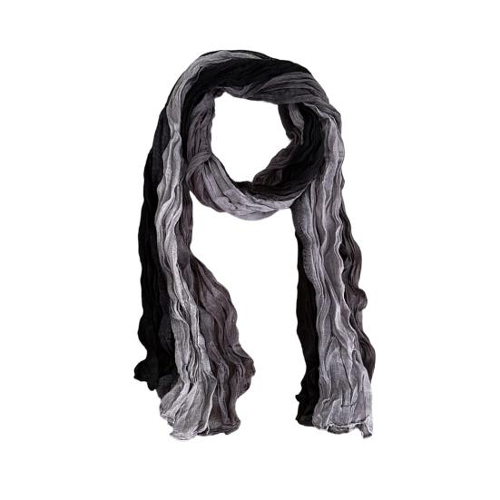 

Шарф Шаль Двухцветный Градиентный Дизайн Плиссированный Шарф Теплая Накидка на Шею Утеплитель Шеи для Холодной Погоды Модные Аксессуары L