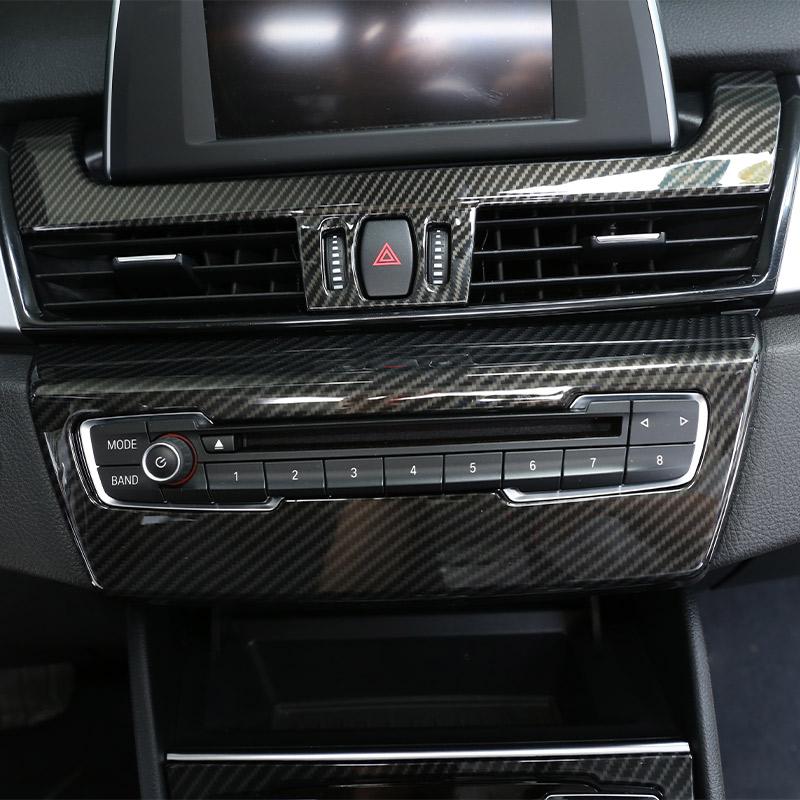For BMW 2 Series F45 F46 2015-2018 Car Interior ABS Carbon Fiber Sticker Gear Shift Panel Cover Trim Accessories