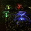 Cross-border Solar LED Jellyfish Garden Light, Waterproof, 7-Color Fiber Optic, Outdoor Lawn Decor.