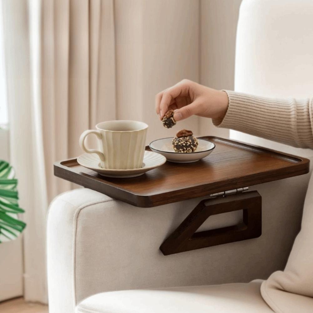Rectangular Snack Platter Foldable Sofa Table Creative Sofa Arm Tray