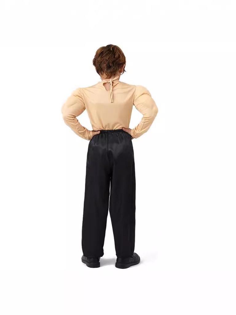 Muscle Man Cosplay T-Shirt with Fake Abs for Adults and Kids
