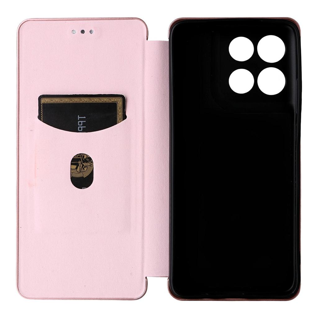 For Motorola Moto G67 Power 5G Case Carbon Fiber Texture Drop-Proof PU Leather Phone Cover