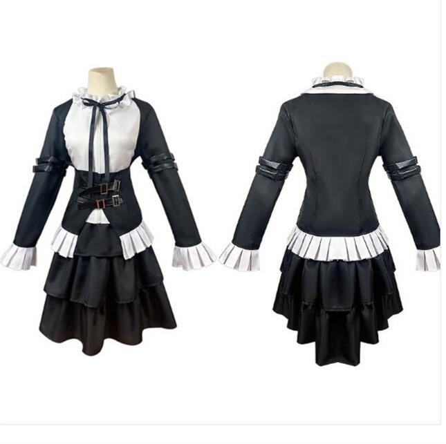Anime Fairy Tail Erza Scarlet Cosplay Maid Outfit Goblin Queen Costume Halloween Party Maid Uniform Skirt