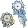 YUYAKESHI Rosette for Can Badges Ita Bag Handmade Ribbon Ita Bag Decoration Accessories Ita Bag Rosette Decoration for Badges Blue Long Short Tail