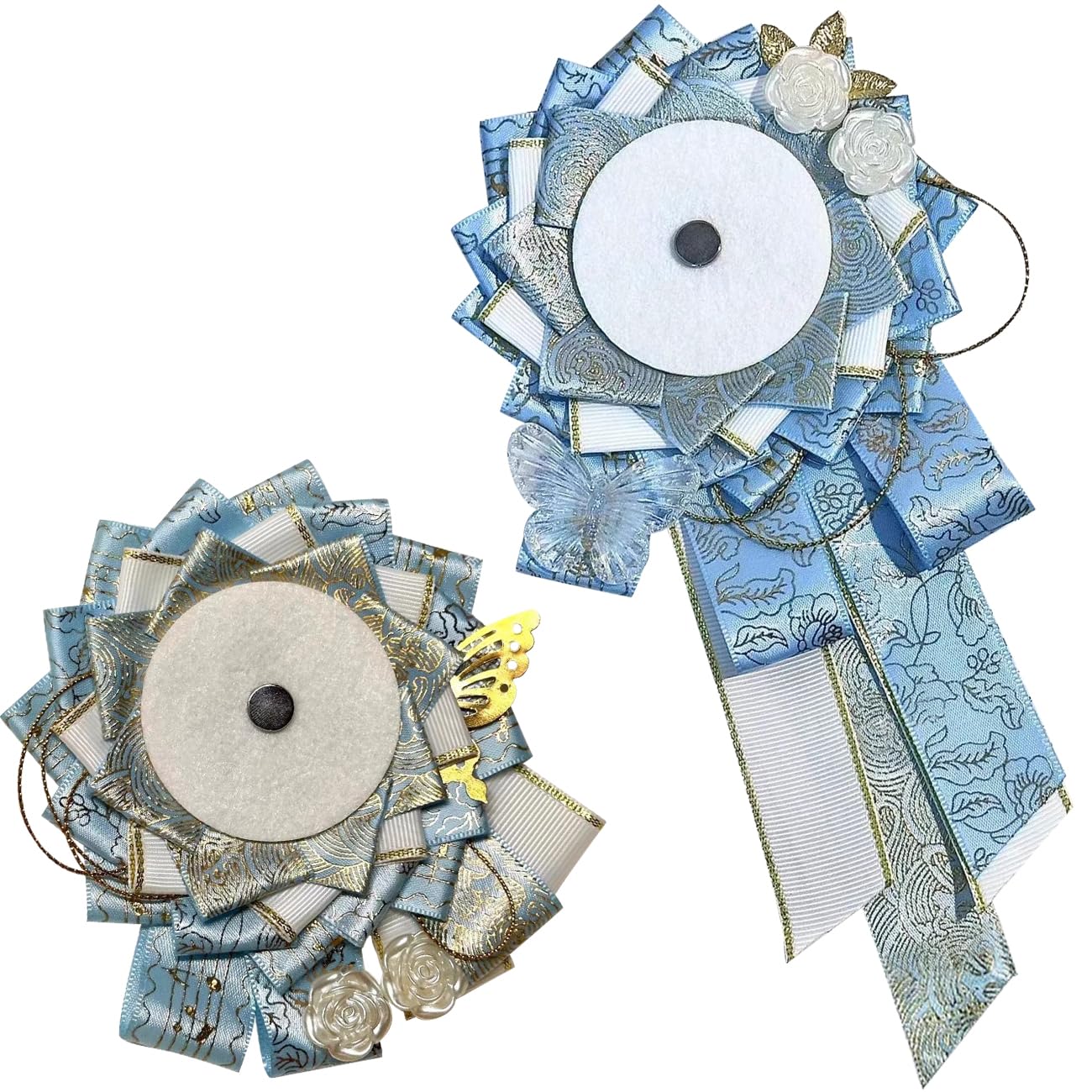 

ЮЯКЭШИ Розетка для значков Ита-бэг Ручная работа Лента Ита-бэг Декоративные аксессуары Розетка Ита-бэг Украшение для значков Синий Длинный Короткий Хвост