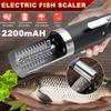 Fish Scaler Electric Fishing Scalers Clean Fish Remover Cleaner Descaler Waterproof Scraper Seafood Tools Black