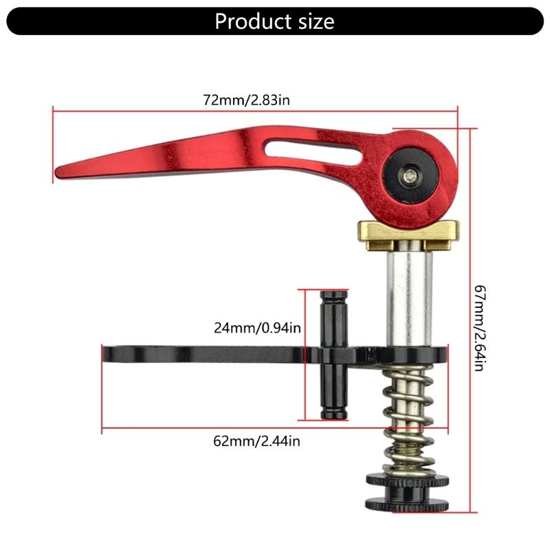 Reliability Aluminum Alloys Bike Seats Tube Clamp Adjusting Seats Post Clamps for Gear Transport