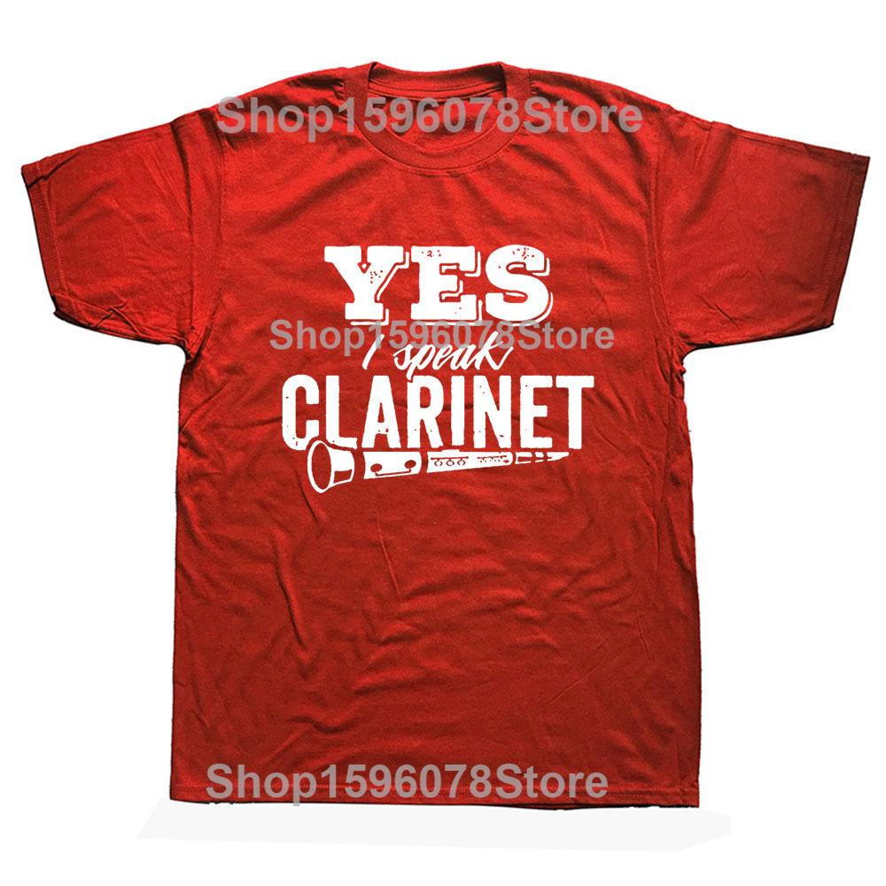 Clarinet Oboe Player Clarinetist Oboist Evolution Print T-Shirt Summer Casual Top Tee Printed T Shirt Fashion