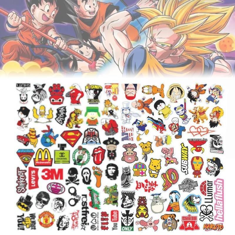 Stylish European Graffiti Stickers For Luggage Motorcycle Helmets Kids Diy Pvc Waterproof Pack
