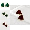 Stylish Geometric Alloy Earrings Modern Versatile Triangular Studs For Women