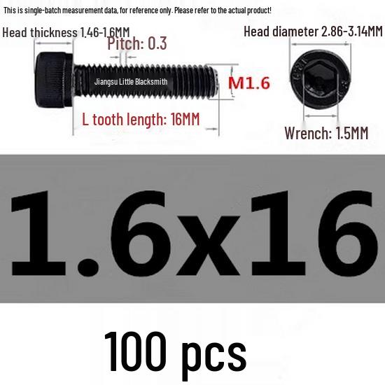 High-Strength Grade 12.9 Internal Hex Head Screws M1.4-M20