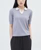210 Edit Cool Women'S Color Block Collared Short Sleeve Ice Knit_Zc2Sw525_Lp