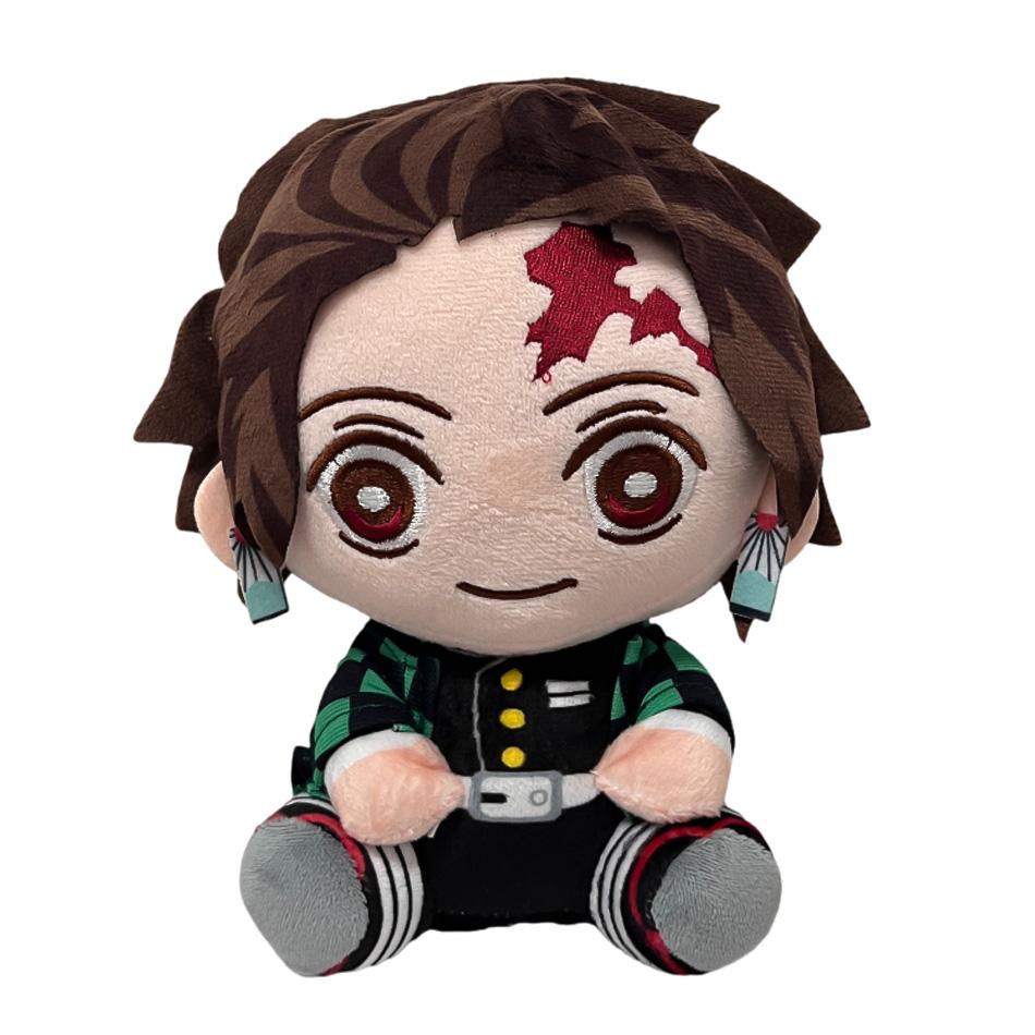 18Cm Japanese Devil Killer Plush Toy Cute Doll Anime Figure Kamado Tanjirou Agatsuma Zenitsu  Pvc Model Toy Desktop Ornament