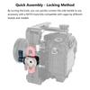 HDRIG NATO Rail Quick Release Clamp with M6 Steel, ARRI Standard, Universal Alai Gear 3915.