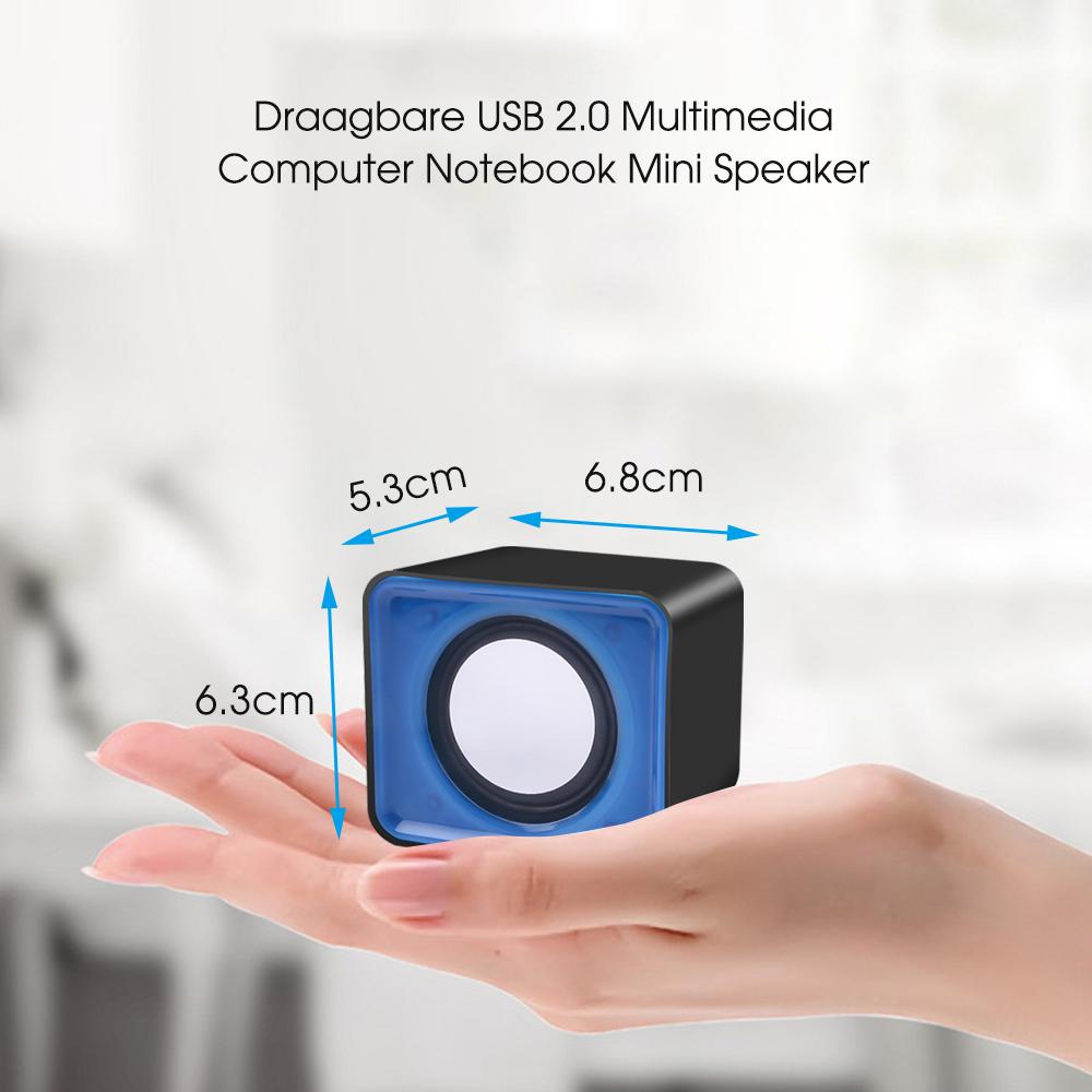 Mini Computerluidspreker Voor Laptop Desktop Draagbaar Multimedia Audiosysteem Bas Desktop Geluidsbox