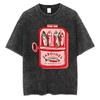 Vintage Sardines Graphic ShortSleeve Cotton Tshirt Retro Canned Fish Casual Top French Style Crew Neck Tee Stylish  Versatile