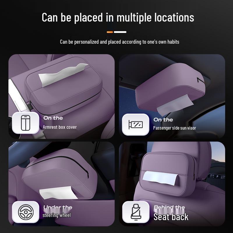 Car Tissue Box for Kaiyuan A06: 26 Styles for Armrest & Seat Back Placement