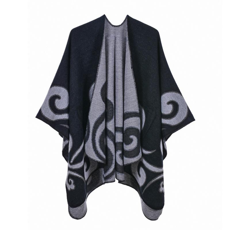 New Fashion Imitation Cashmere Women Print Scarf Winter Warm Shawl Wrap Female Knitted Warm Comfortable Wild Soft Thick Blanket