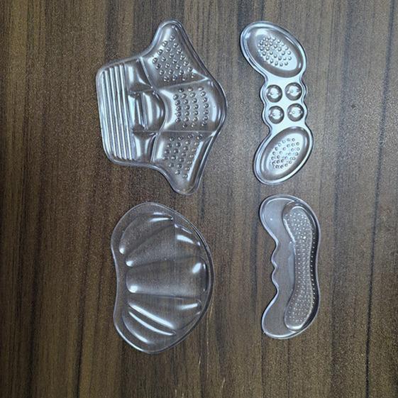 Women's Silicone Anti-Wear Heel Stickers: Thickened Half Insole to Adjust Shoe Size for Loose High Heels