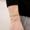 Men's Square Fish Scale Titanium Steel Bracelet, Simple Atmosphere Gold, Silver and Black Three-color Electroplated Bracelet