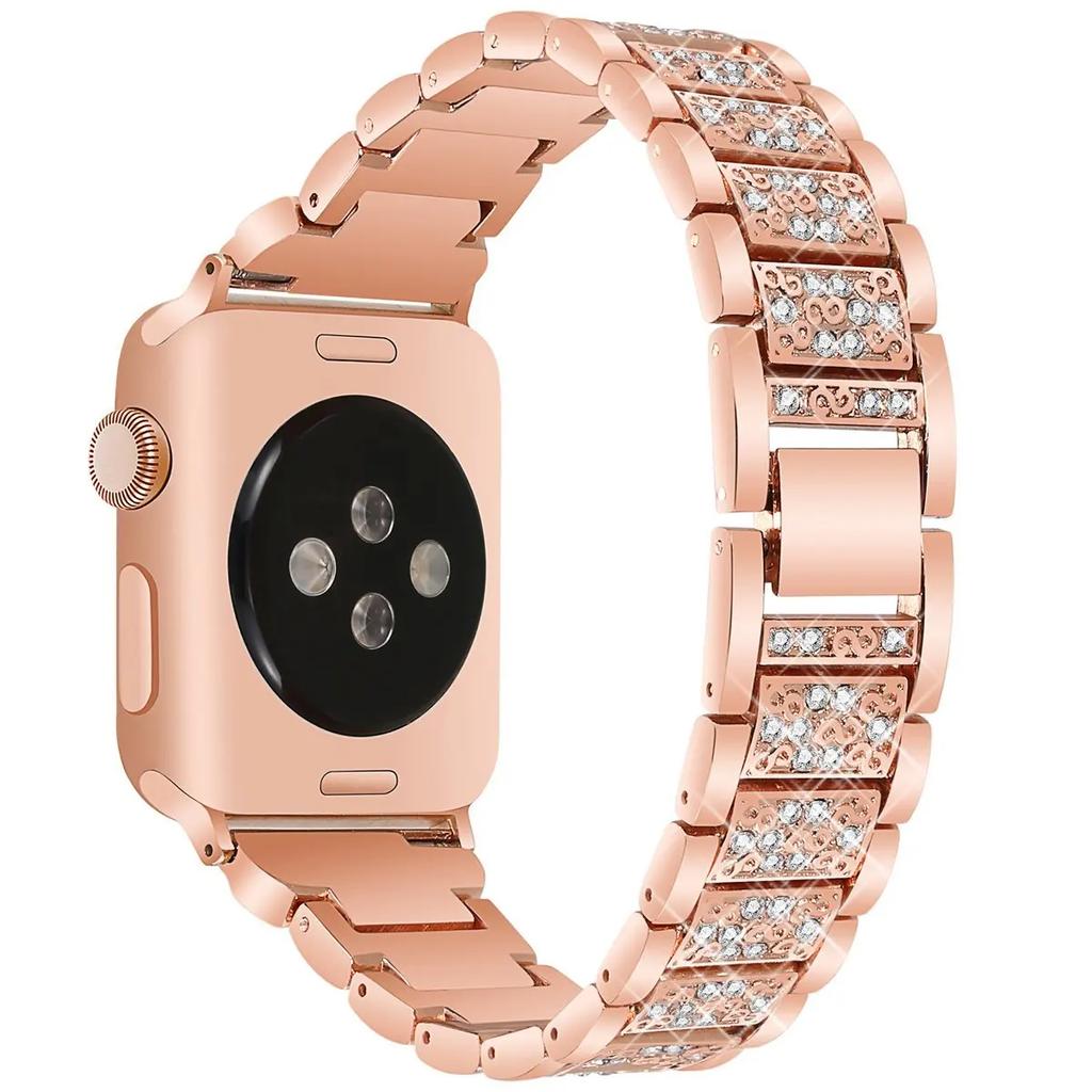 Bling Diamond Strap for Apple Watch Ultra 2 49mm Band 46mm 40mm 45mm 44mm 41mm 42mm for Iwatch Series 10 9 8 7 6 Women Bracelet