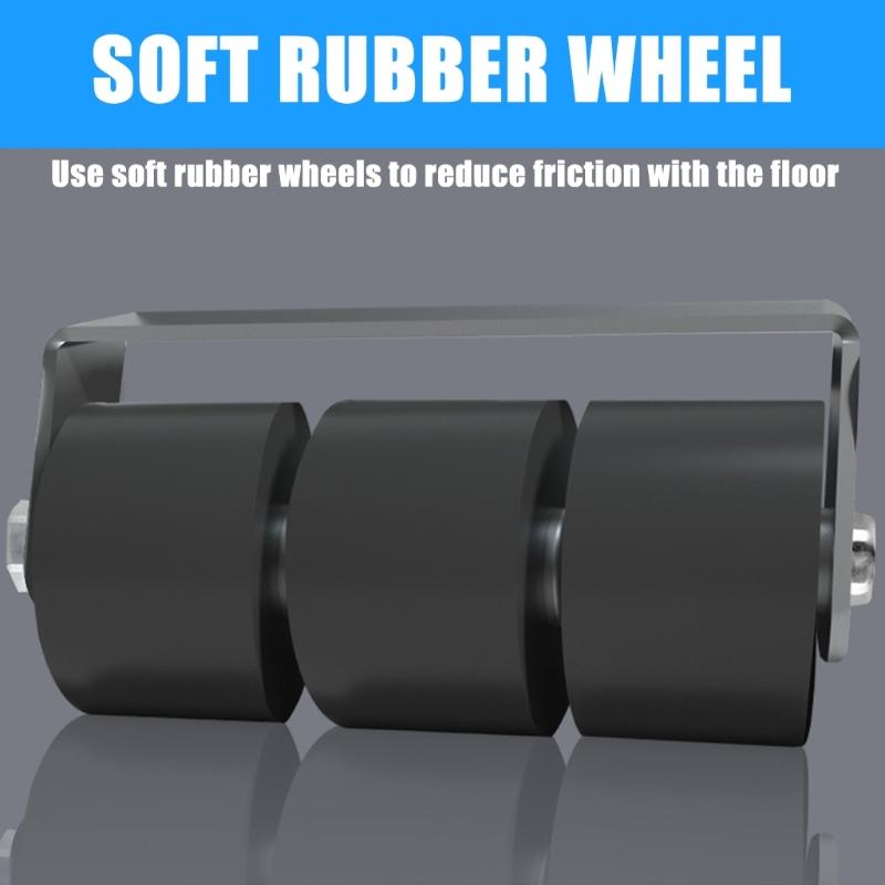 Quiet ABS Furniture Casters with Height Adjustment Feature for Easy Relocation In Home Office Environment