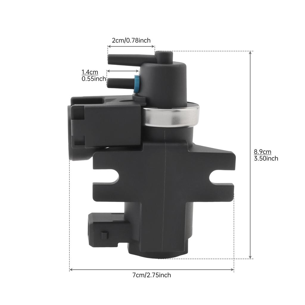 11747626351 Turbo Boost Solenoid Blow Off Valve 2 Pin Fast Easy Install Direct Replacement Upgrade for N20 N55 B48 B58 Engines High Performance