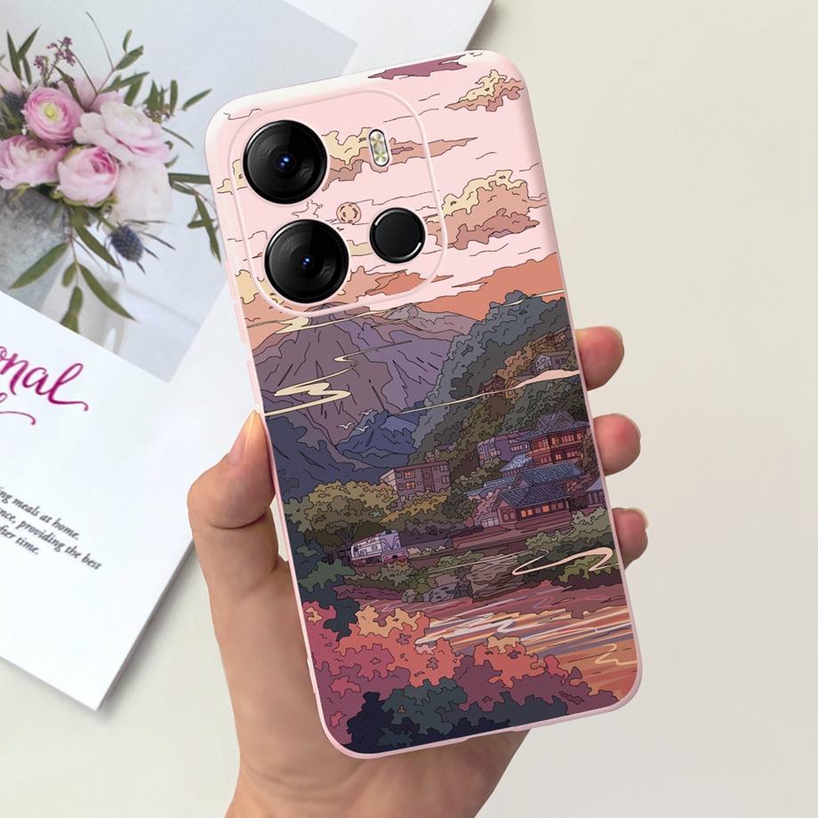For Tecno Spark GO 2023 Case Stylish Fashion Soft Silicone TPU Housing Capa For Tecno Pop 7 Pro Pop7 Coque Pop7 BF6 BF7 Bumper