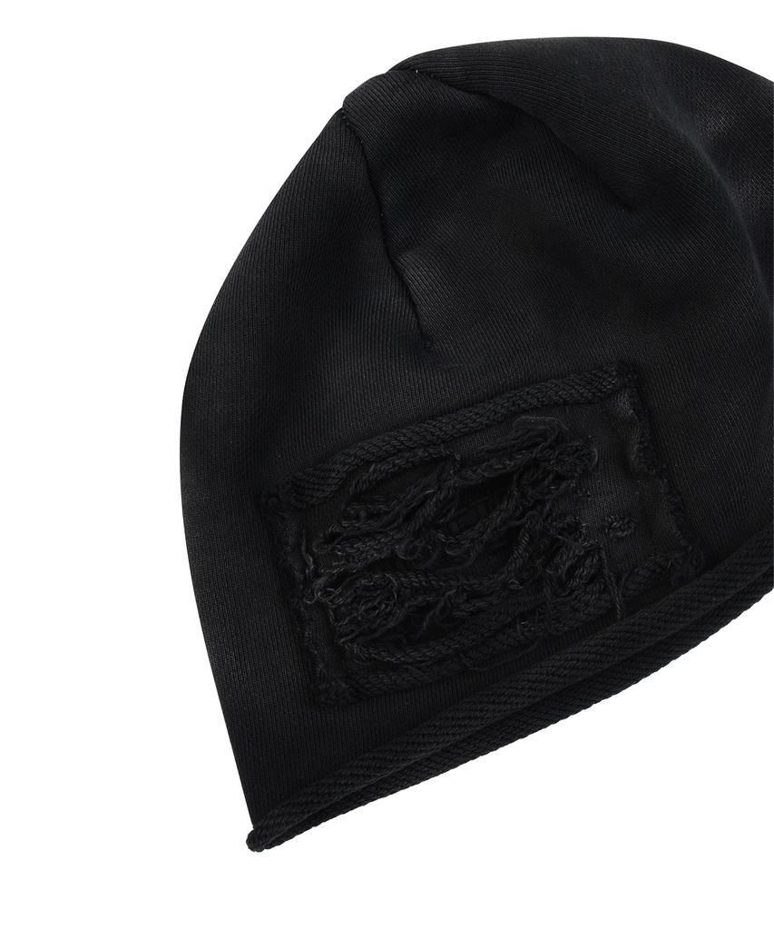 Matile Destroyed Vtg Washed Beanie / Black