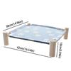 Portable Swing Bed Wooden Frame Cooling Bed Pet House Elevated Bed  Indoor Use